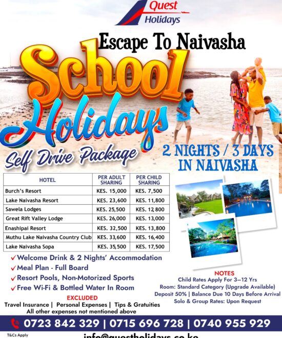 Escape to Naivasha School Holidays